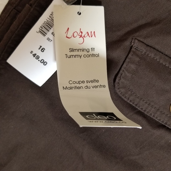 NWT Cleo Brown Capris Size 16 - Picture 6 of 10